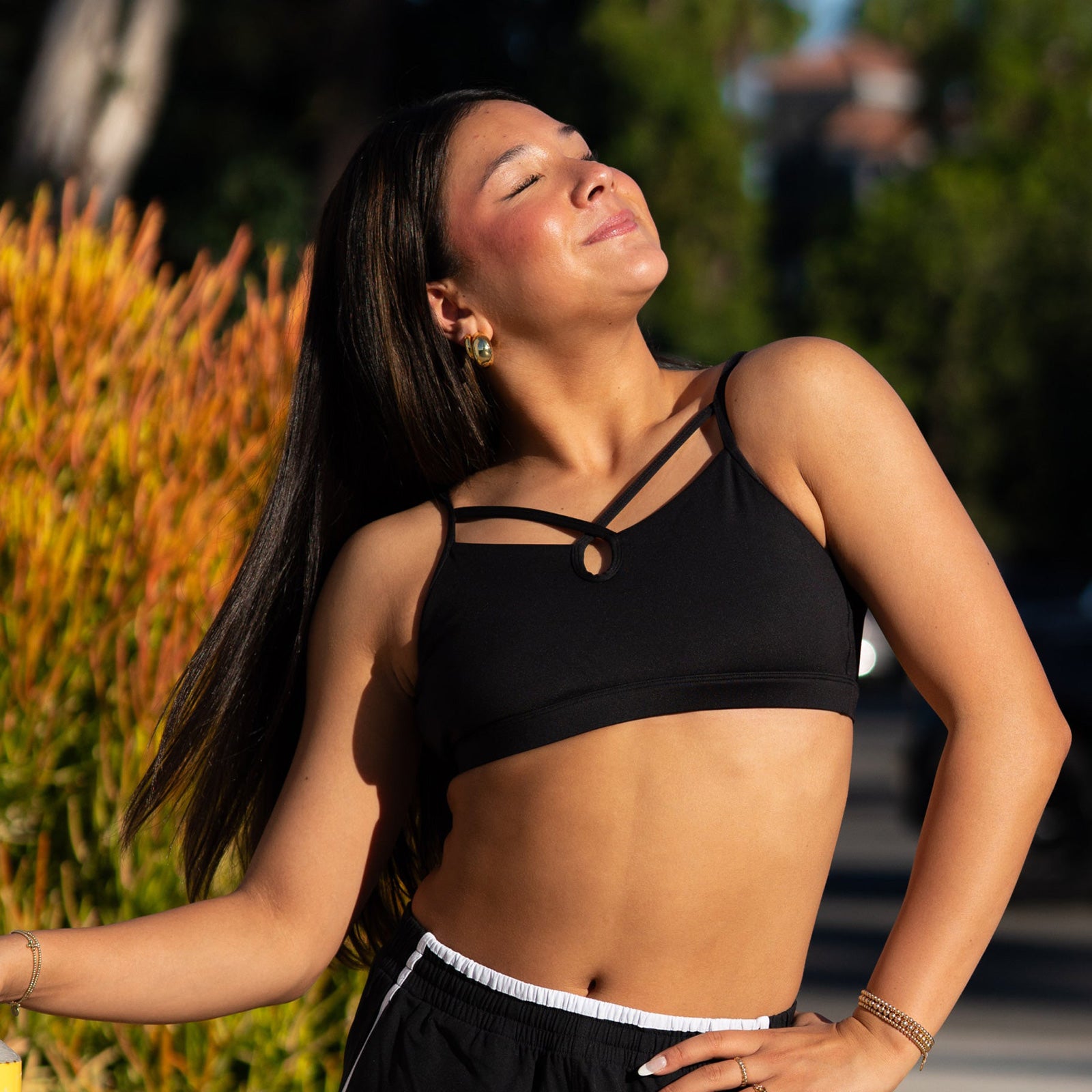 Honeycut Treat Top Child M Black - DanceSupplies.com