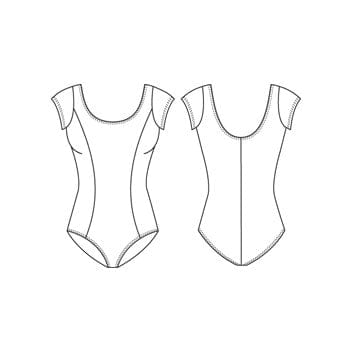 Mirella Cap Sleeve Leotard - DanceSupplies.com