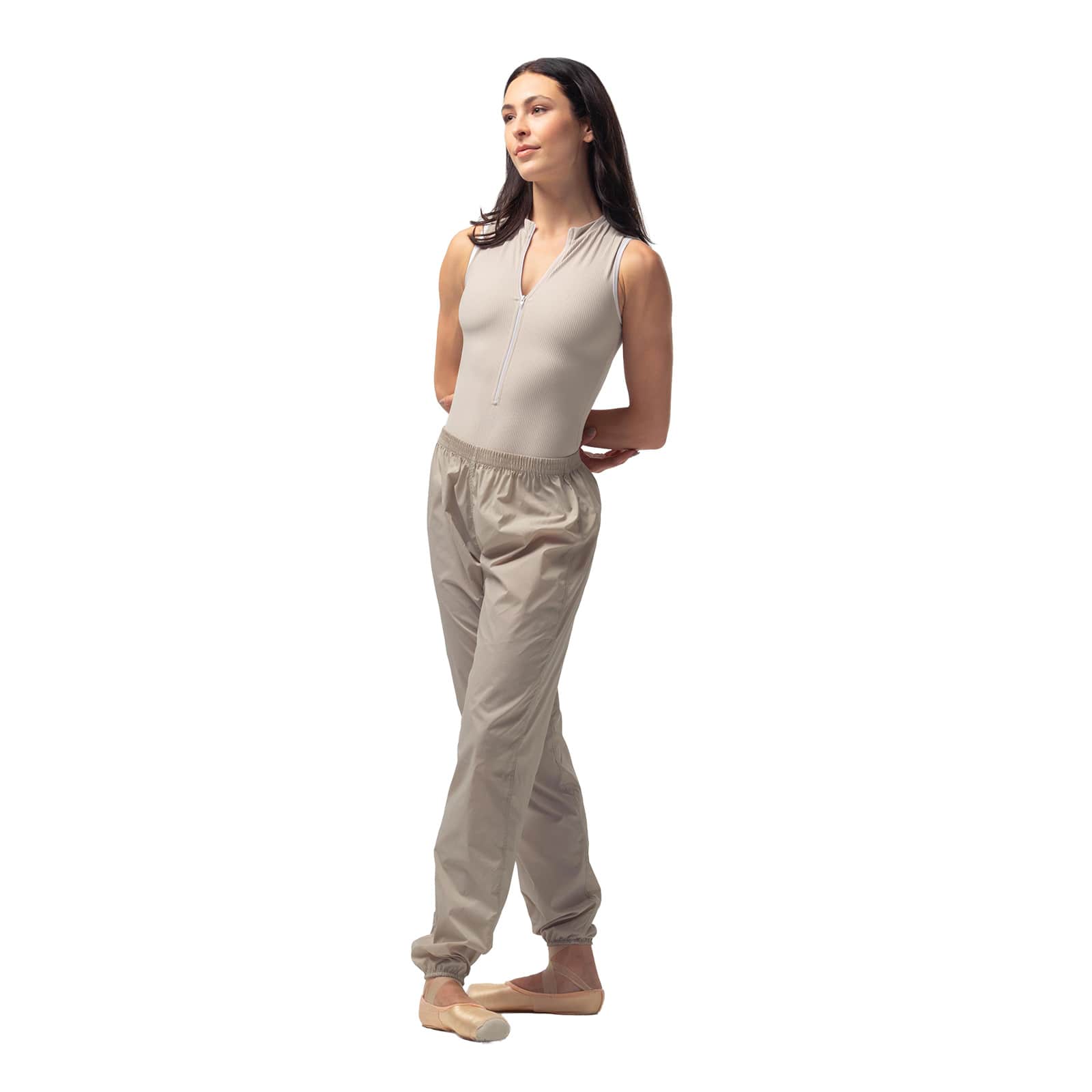 Mara Warmup Pants Adult XS-S Light Grey - DanceSupplies.com
