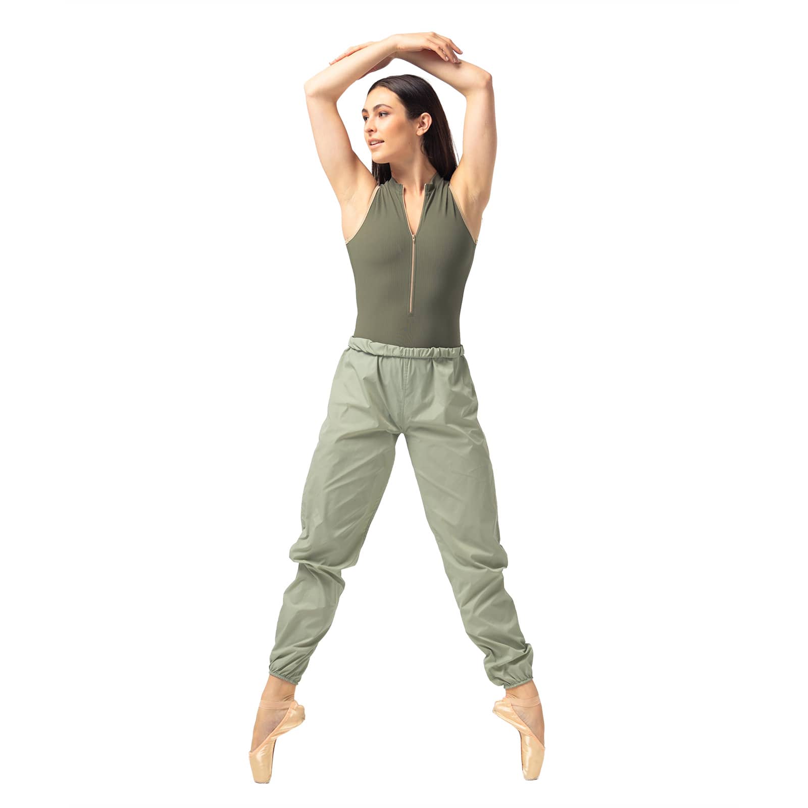 Mara Warmup Pants Adult XS-S Light Green - DanceSupplies.com