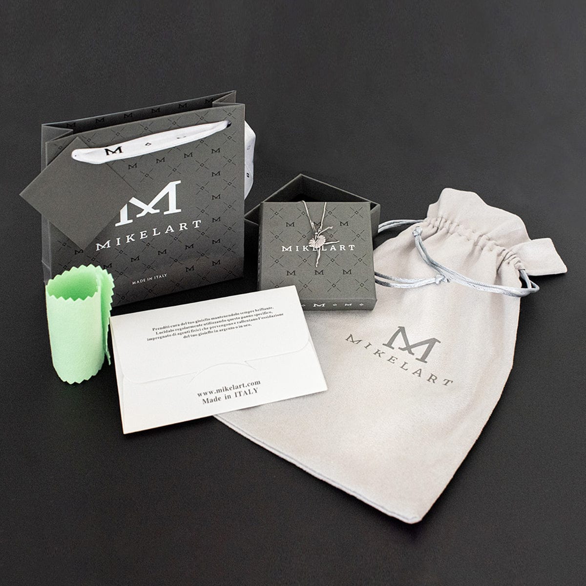 Mikelart Sterling Silver Necklace With Arabesque Pendant - DanceSupplies.com