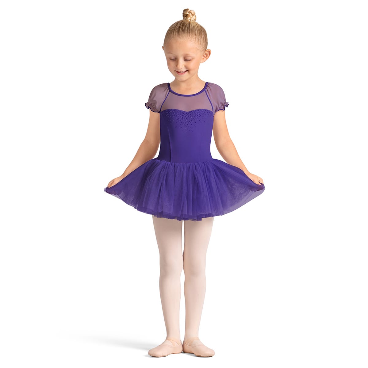 Mirella Girls Celestia Tutu Dress Child 2-4 Violet - DanceSupplies.com