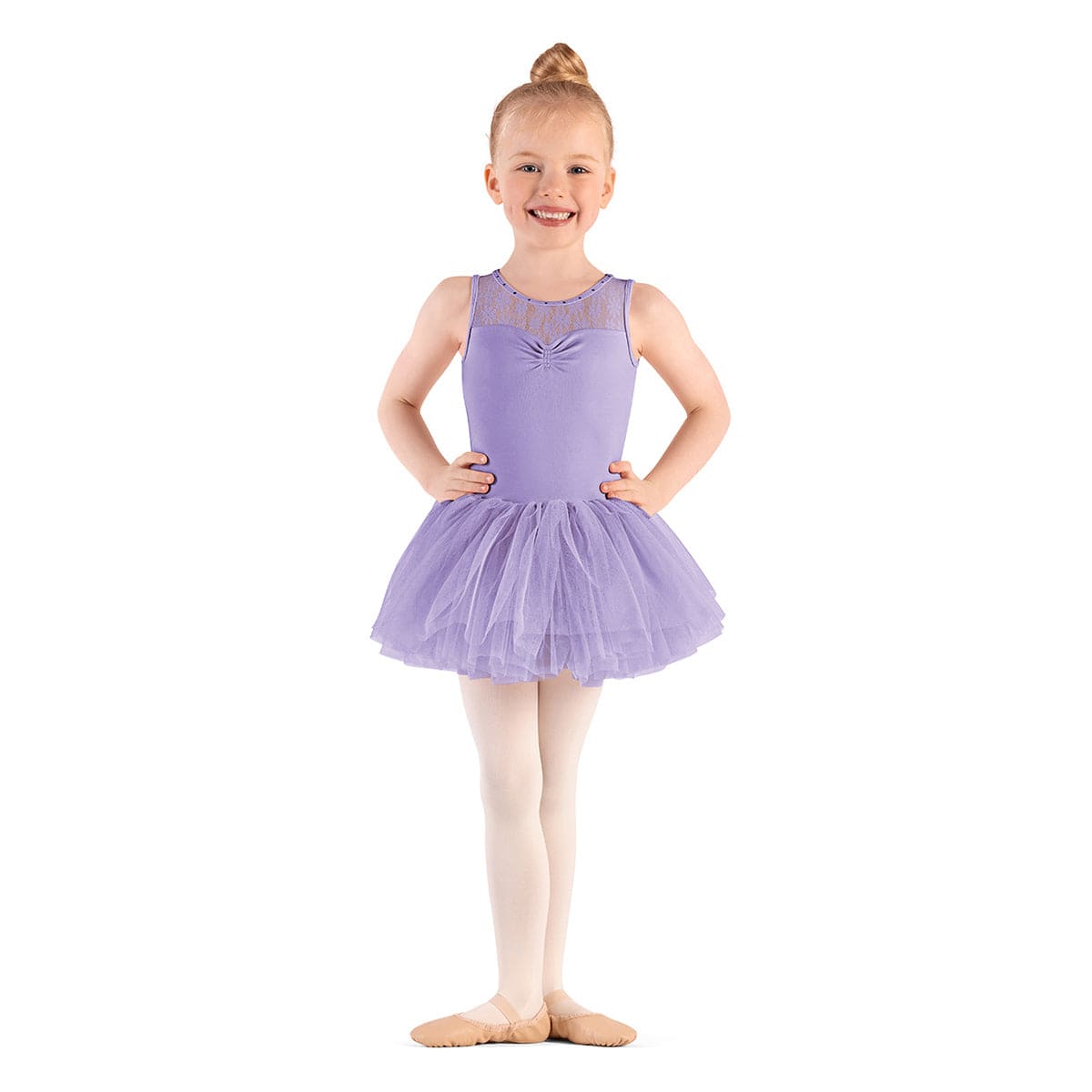 Mirella Girls Majesty Tank Tutu Dress Child 2-4 Lilac - DanceSupplies.com