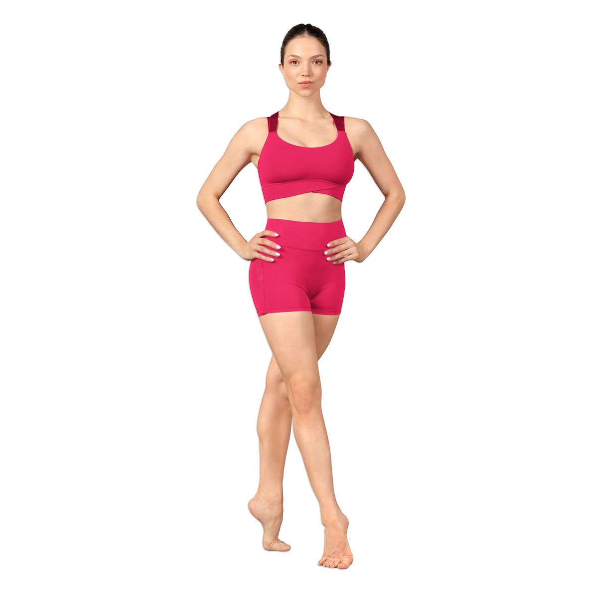 Mirella Ladies Majesty High Waist Shorts Adult P Watermelon - DanceSupplies.com