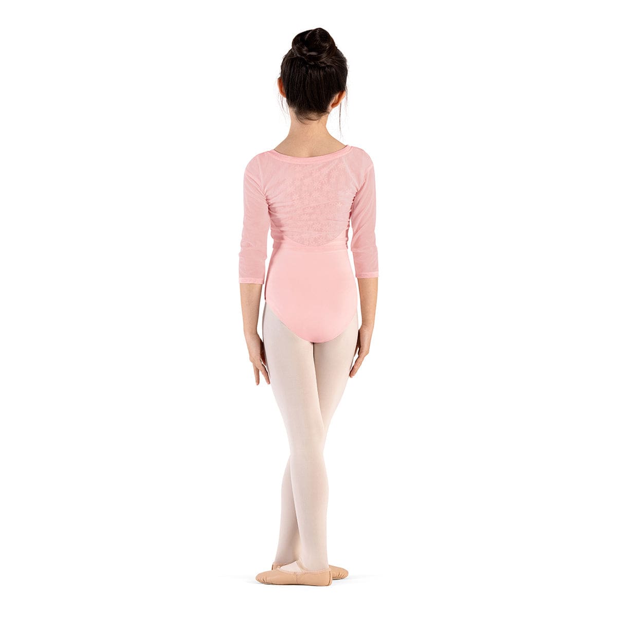 Mirella Girls Majesty 3/4 Sleeve Top - DanceSupplies.com