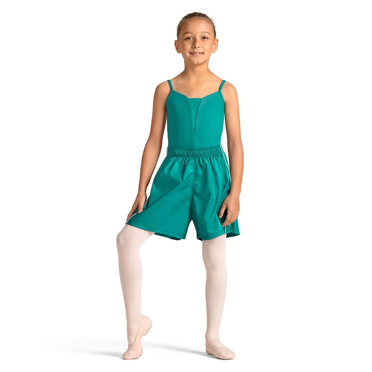 Mirella Child Celestia Ripstop Shorts Child 6X-7 Caribbean - DanceSupplies.com