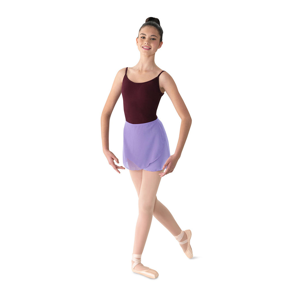 Mirella Georgette Wrap Skirt Lilac  - DanceSupplies.com
