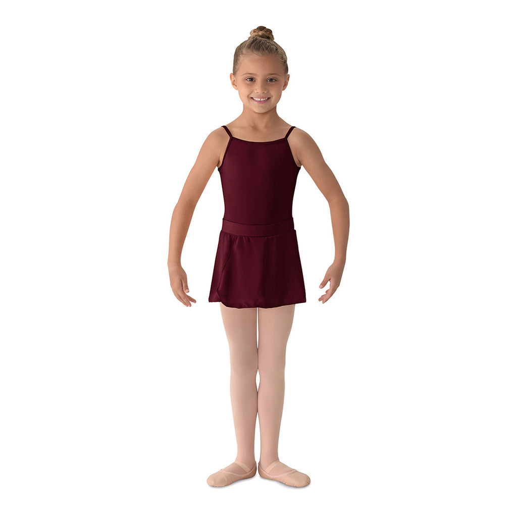 Mirella Girl's Solid Color Skirt Child S Burgundy - DanceSupplies.com