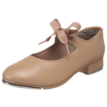 Capezio Adult Jr. Tyette Tap Shoes - Caramel Adult 6.5 Medium Caramel- DanceSupplies.com