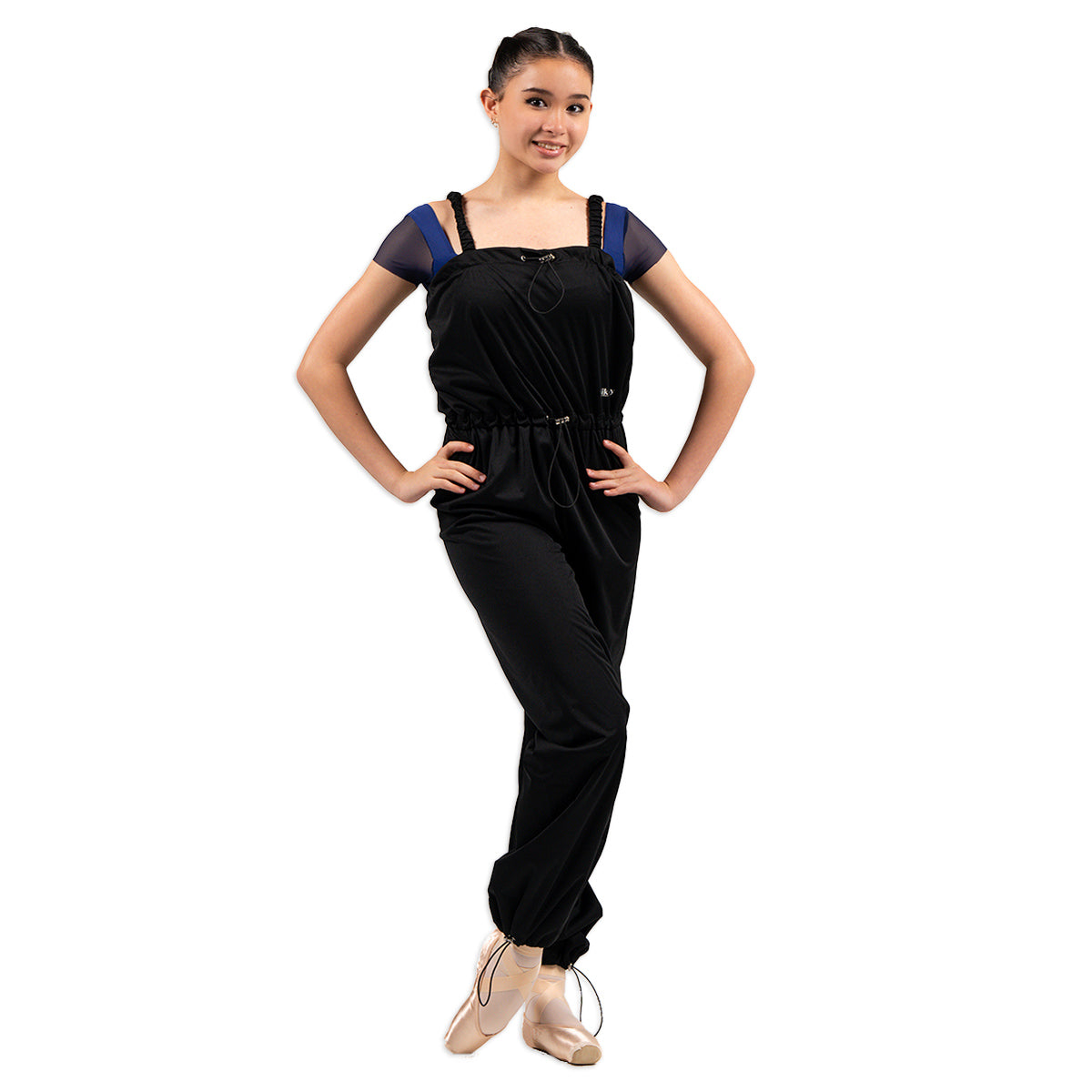 Nikolay Bowie Warmup Unitard Adult XS Black - DanceSupplies.com