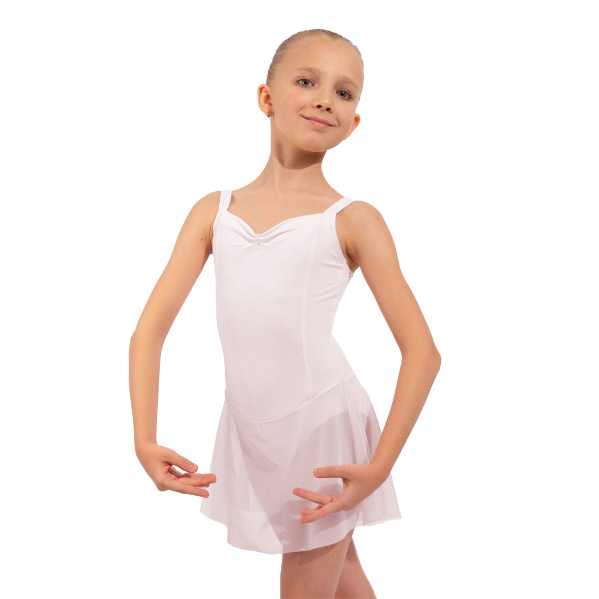 Nikolay Little Emrald Dress Child 8-9 White - DanceSupplies.com