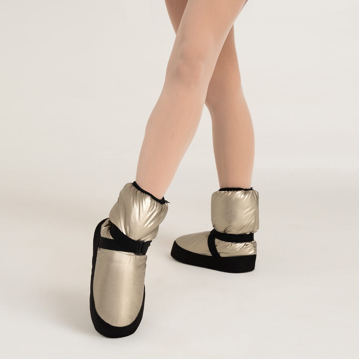 Nikolay Adult Warmup Booties Adult S Pale Gold - DanceSupplies.com