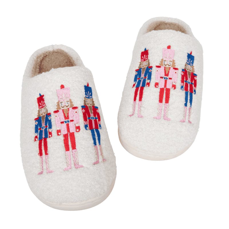 Nutcracker Sherpa Slippers Adult S/M Nutcracker - DanceSupplies.com