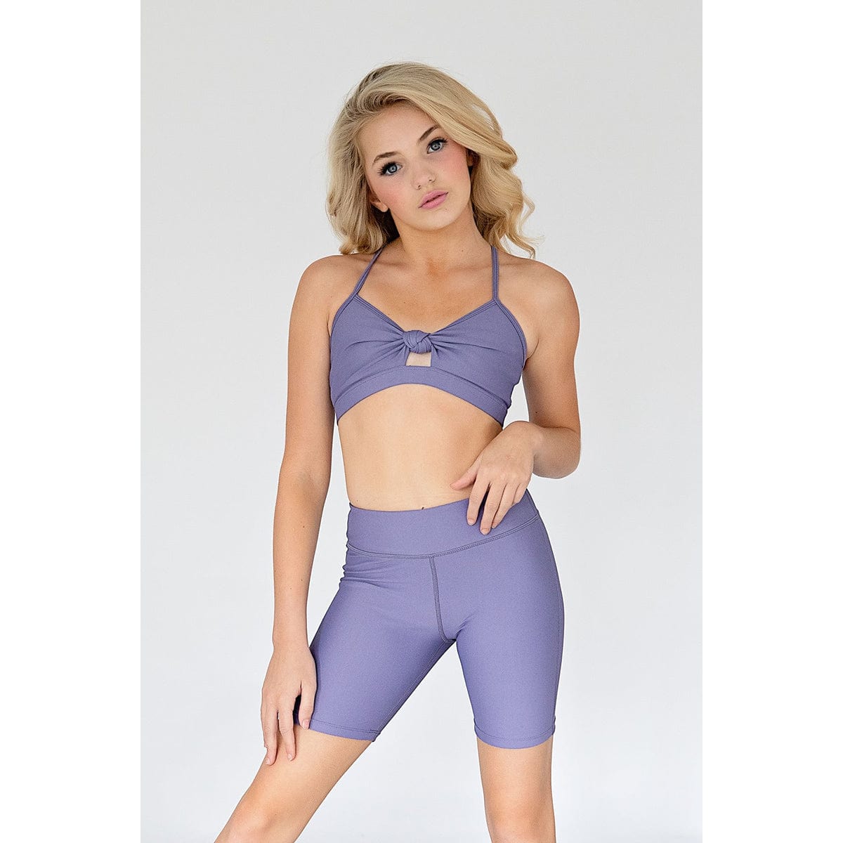 Oh La La Everyday Bike Shorts Adult XS Lilac - DanceSupplies.com