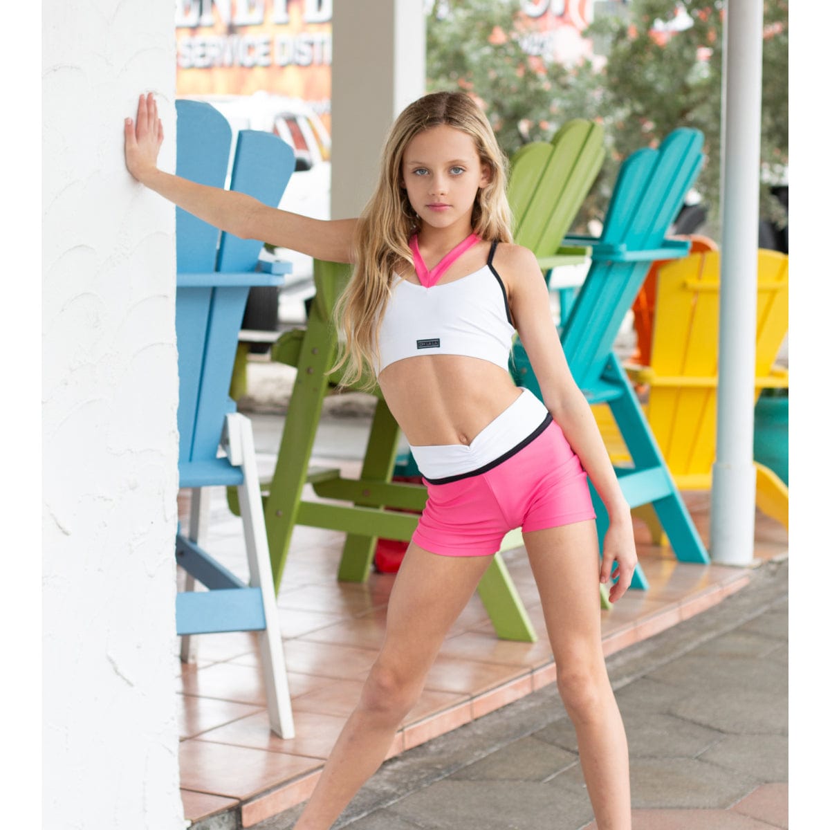 Oh La La Phoenix Shorts Child I White - DanceSupplies.com