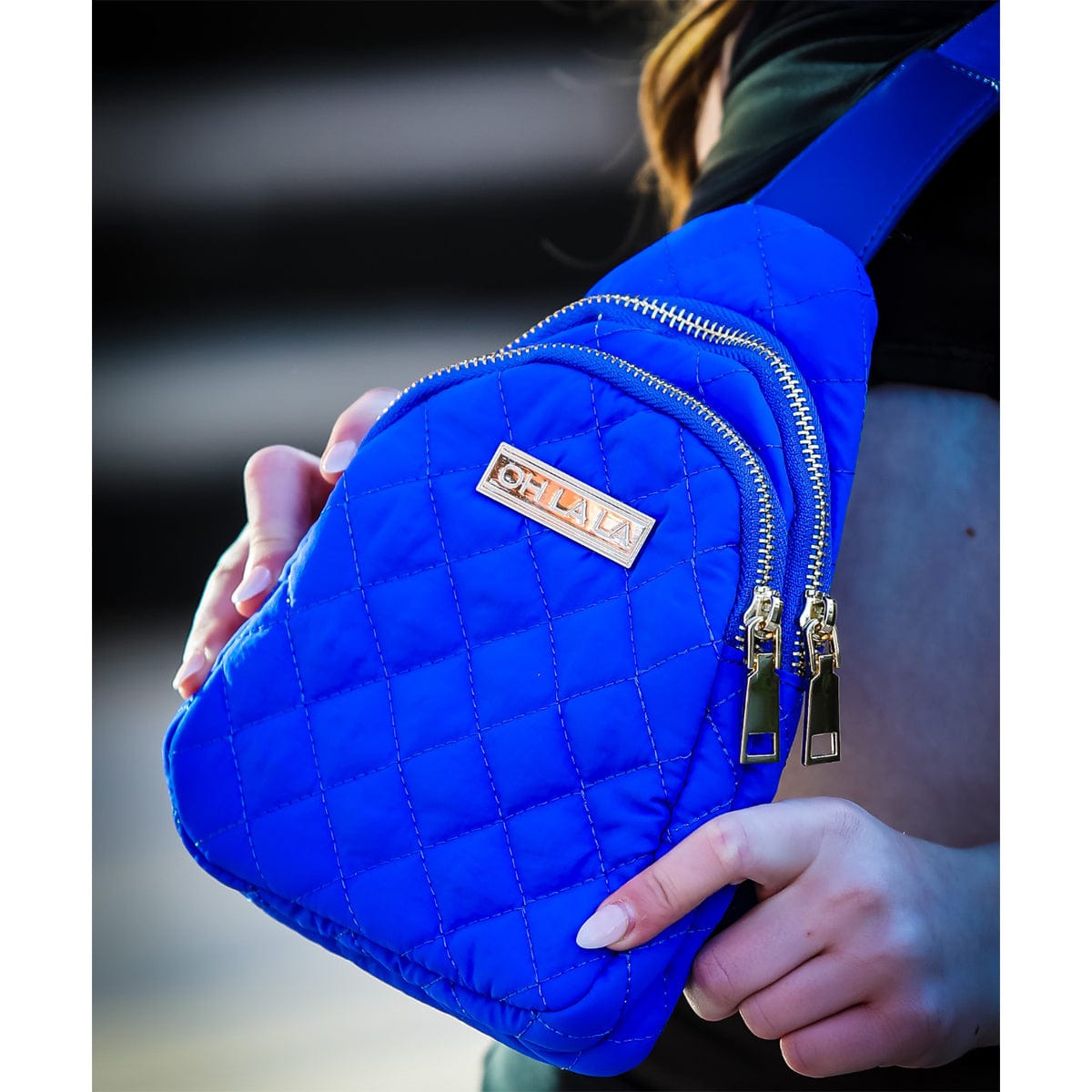 Oh La La On The Move Puffer Sling Bag - DanceSupplies.com