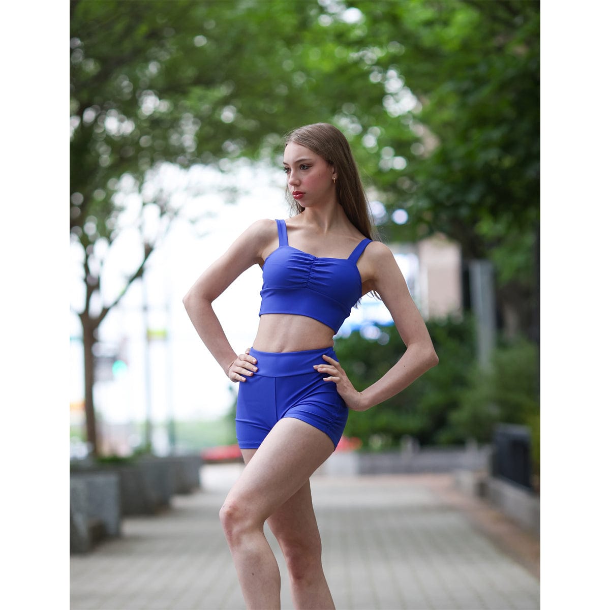 Oh La La Onyx Top Child I Dazzling Blue - DanceSupplies.com