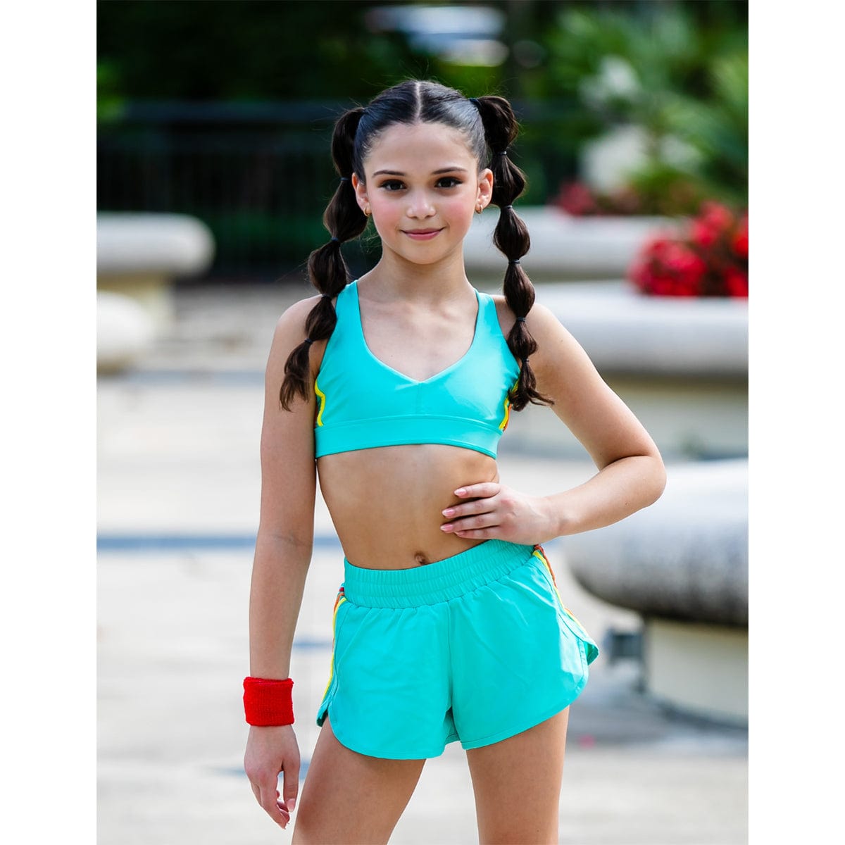 Oh La La Lily Top Child S Pool Blue - DanceSupplies.com