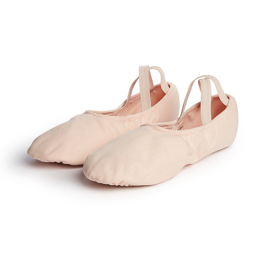 Orza Pro One Women's Canvas Ballet Slippers Adult 5.5 Pink - DanceSupplies.com
