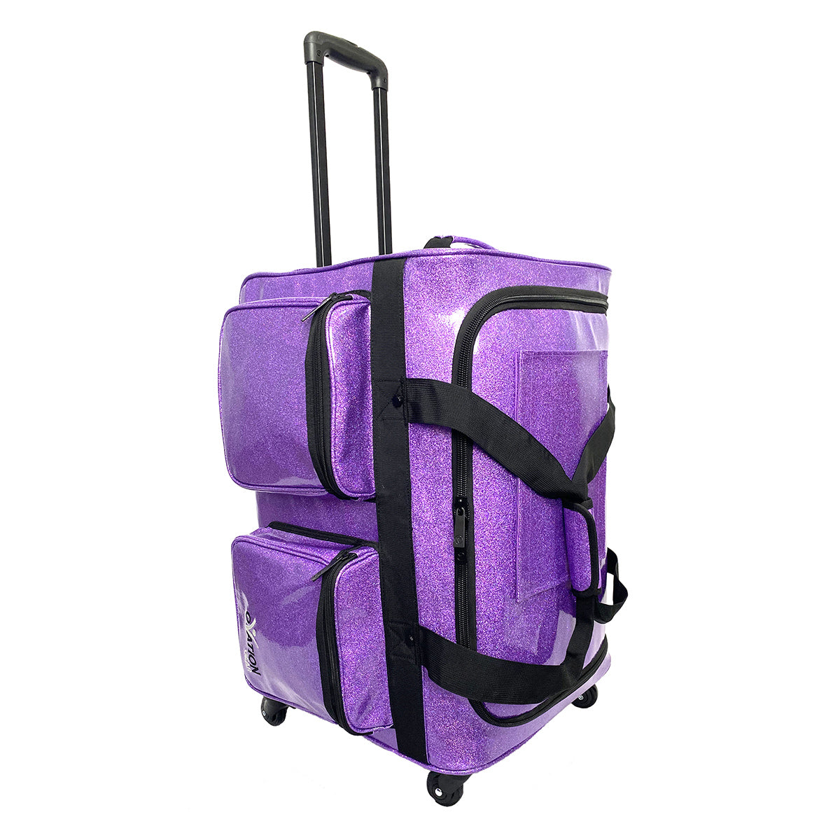 Ovation Gear Sparkle Purple 4-Wheel Performance Bag - Medium - DanceSupplies.com