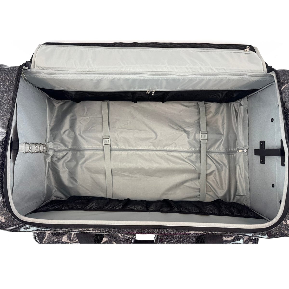 Ovation Gear Sparkle Black 4-Wheel Performance Bag - Large - DanceSupplies.com