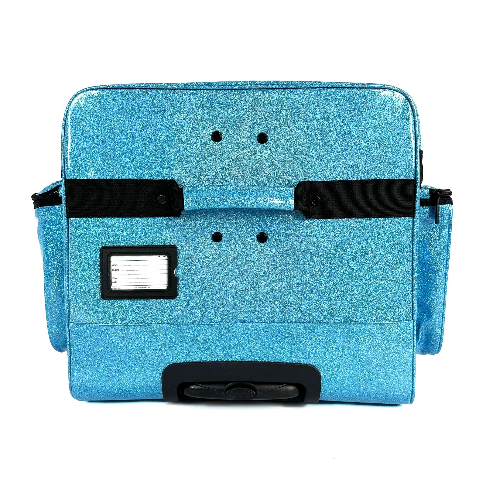 Ovation Gear Sparkle Blue 4-Wheel Performance Bag - Large - DanceSupplies.com
