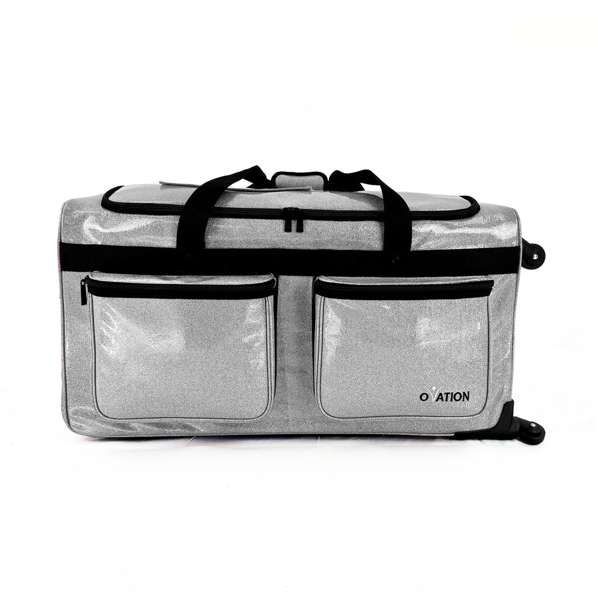 Ovation Gear Sparkle Silver 4-Wheel Performance Bag - Medium - DanceSupplies.com