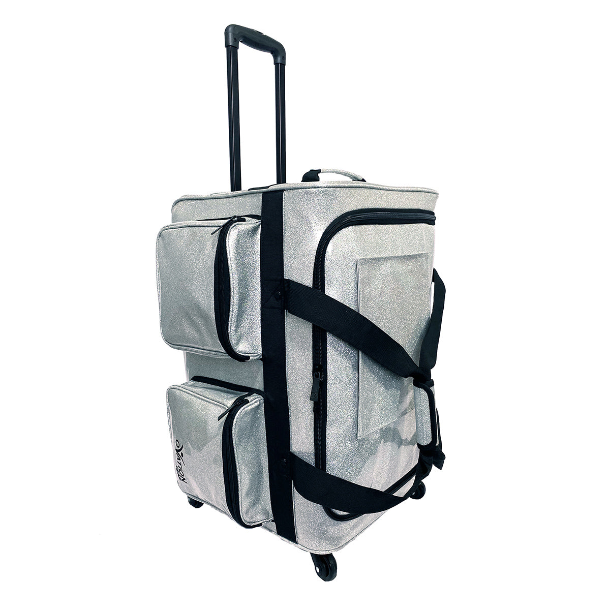 Ovation Gear Sparkle Silver 4-Wheel Performance Bag - Medium - DanceSupplies.com