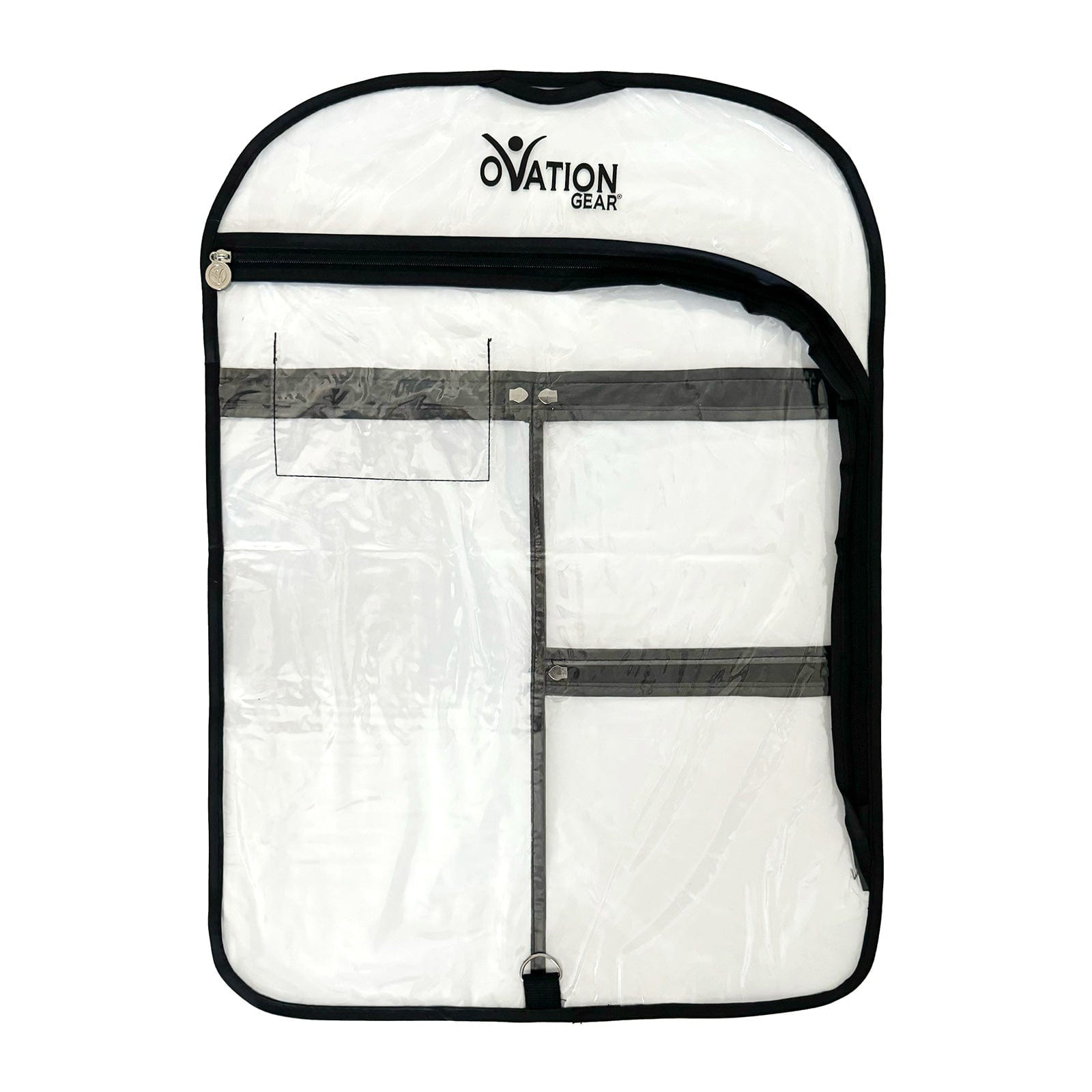 Ovation Gear Short Flat Side-Zip Garment Bag Black - DanceSupplies.com