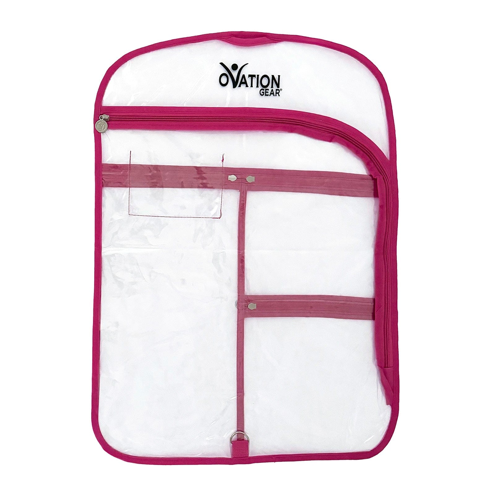 Ovation Gear Short Flat Side-Zip Garment Bag Hot Pink - DanceSupplies.com
