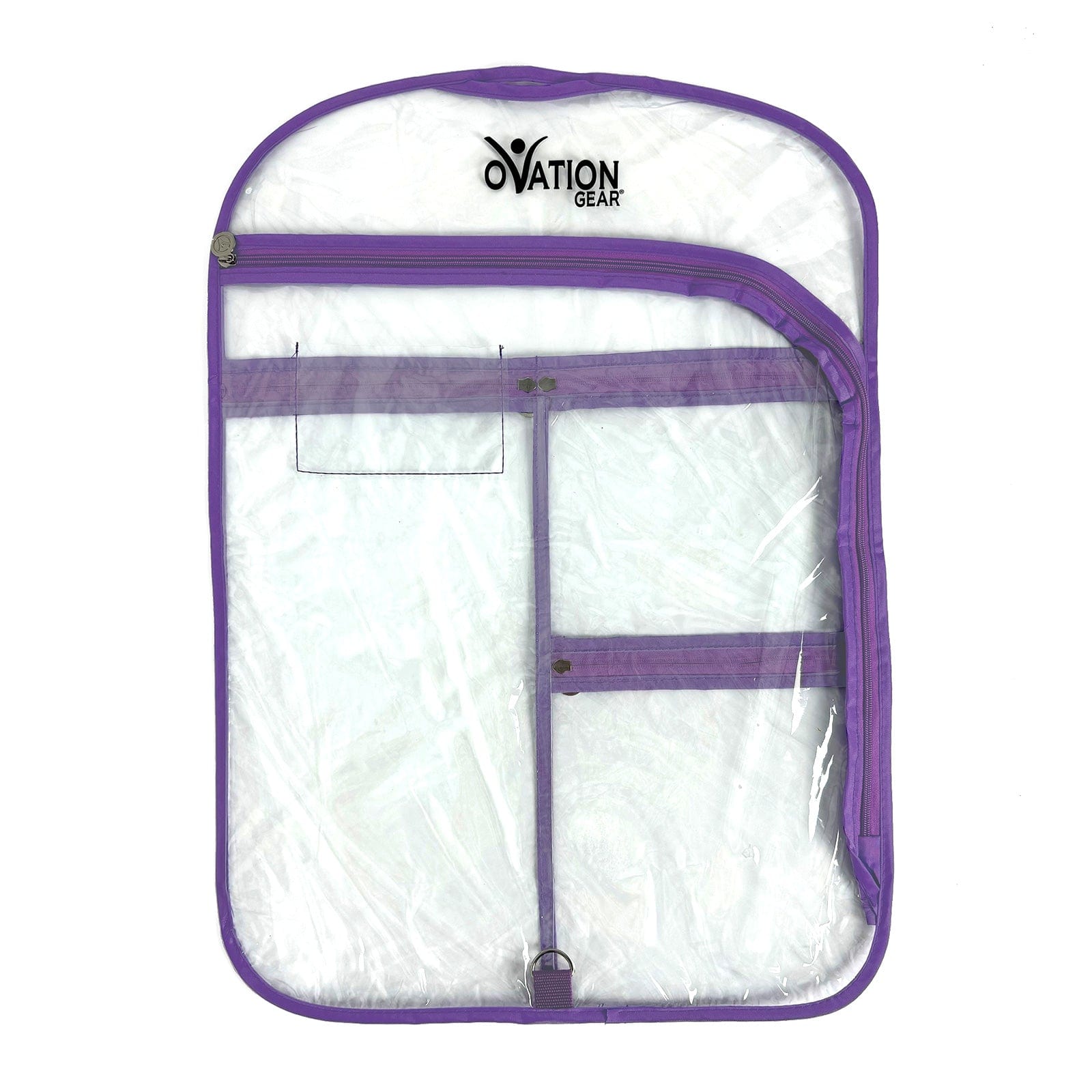 Ovation Gear Short Flat Side-Zip Garment Bag Purple - DanceSupplies.com