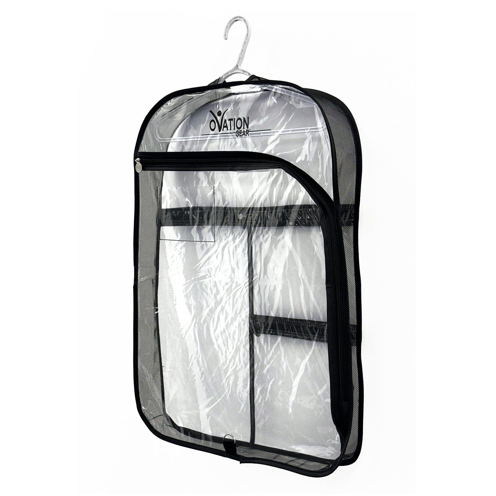 Ovation Gear Short Gusseted Side-Zip Garment Bag Black - DanceSupplies.com