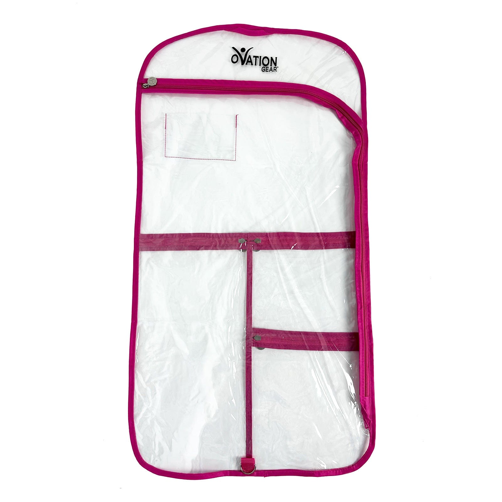 Ovation Gear Flat Side-Zip Garment Bag Hot Pink - DanceSupplies.com