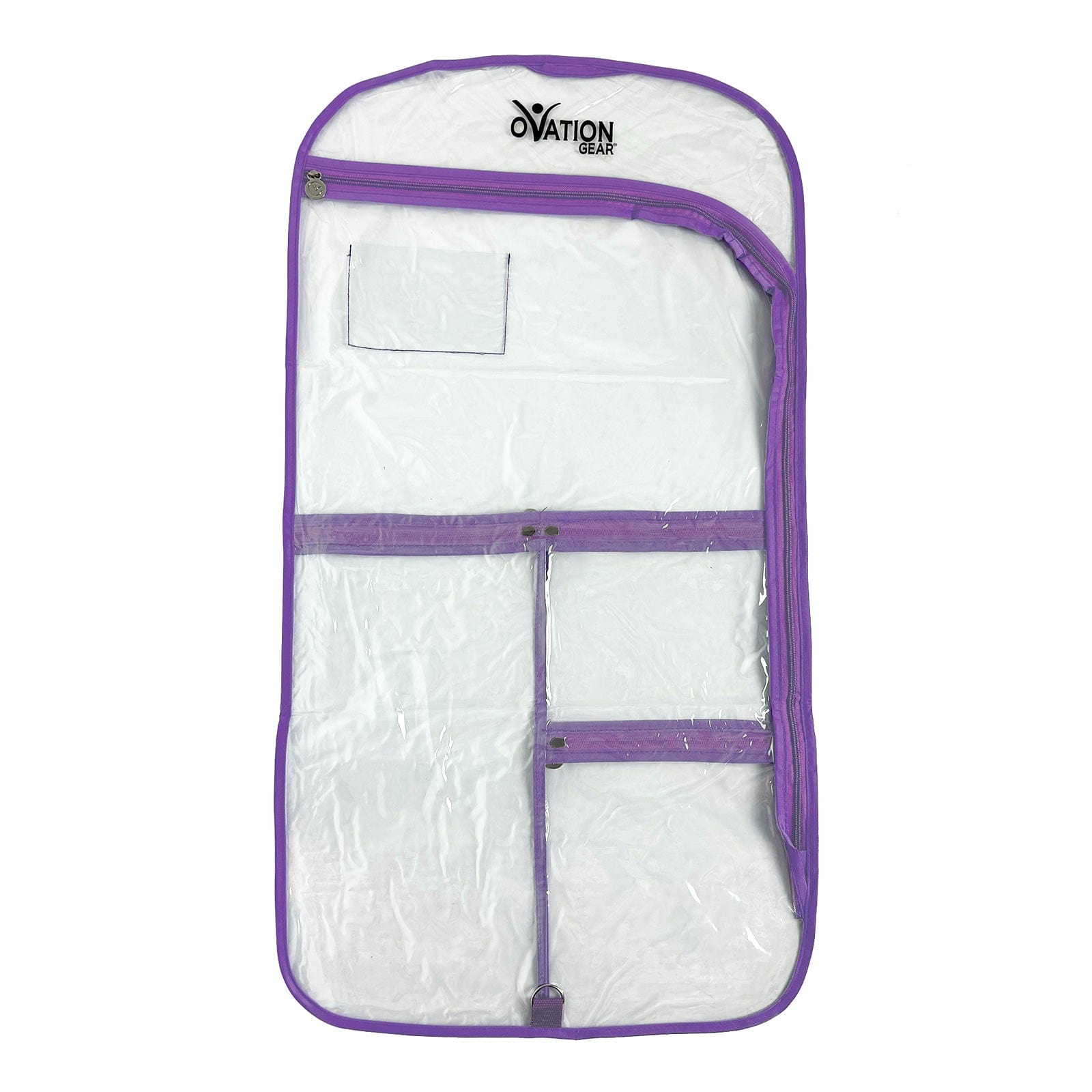 Ovation Gear Flat Side-Zip Garment Bag Purple - DanceSupplies.com