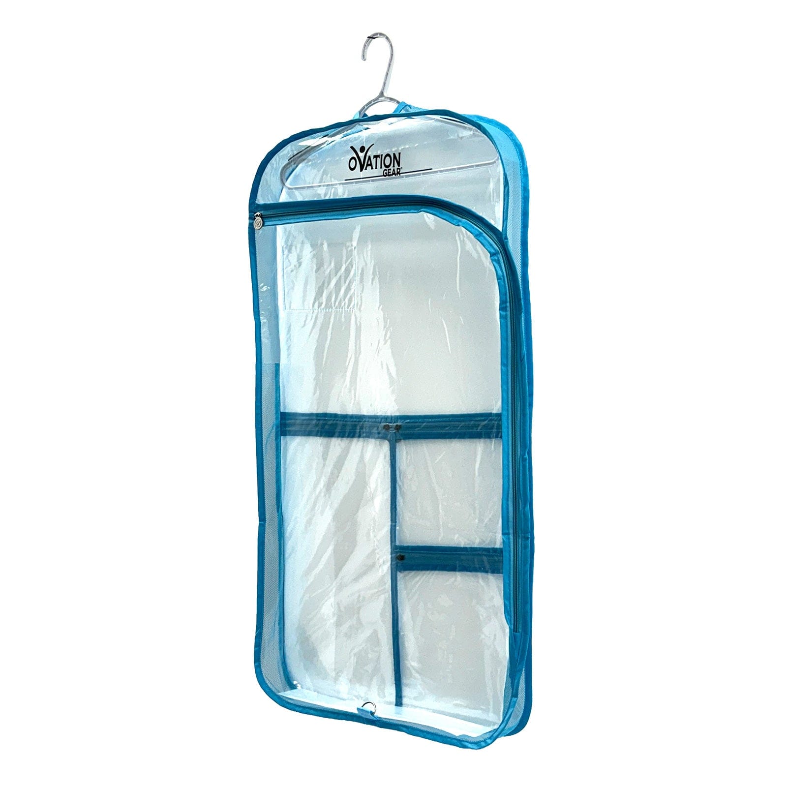 Ovation Gear Gusseted Side-Zip Garment Bag Turquoise - DanceSupplies.com