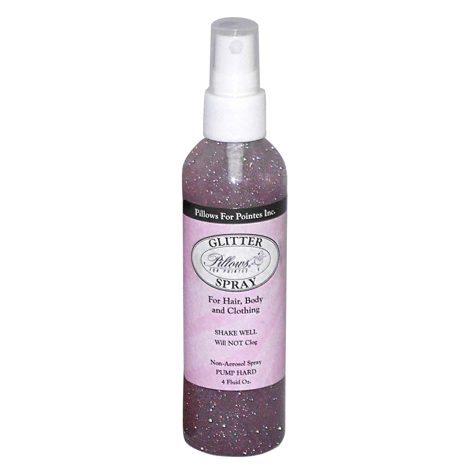 Pillows for Pointes Glitter Spray Silver - DanceSupplies.com