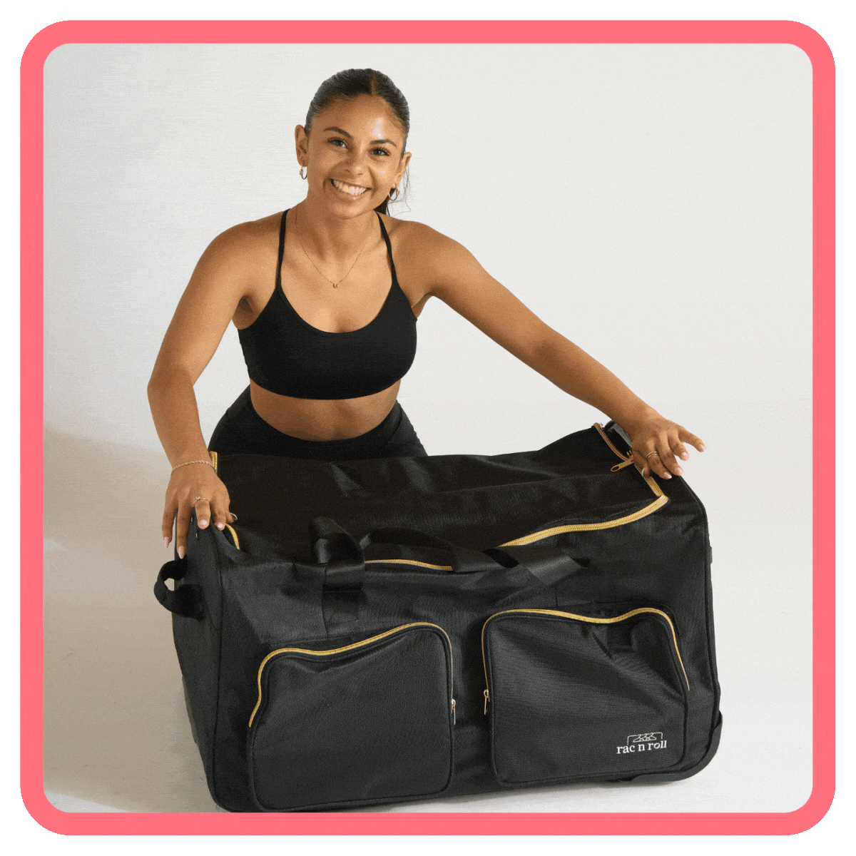 Rac n Roll Collapsible Dance Bag - Black - DanceSupplies.com