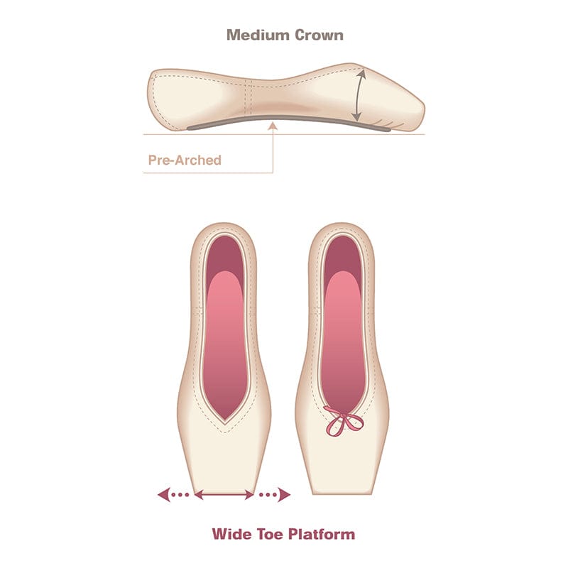 Russian Pointe Lumina Pointe Shoes - U-Cut - DanceSupplies.com