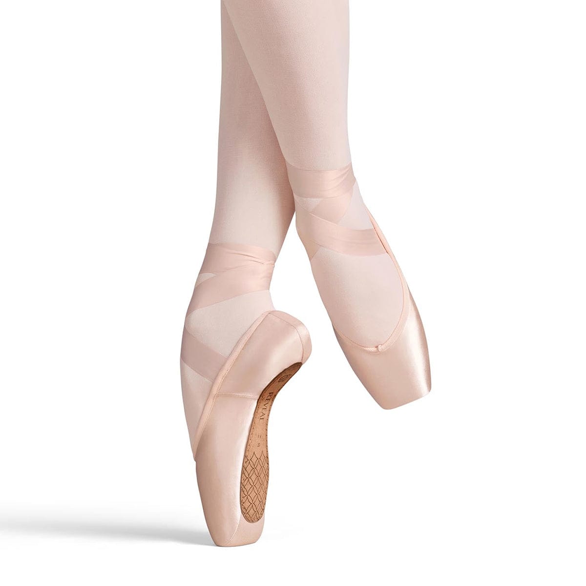Russian Pointe Reveal Pointe Shoes - Flexible Medium Shank 35 W3 Satin- DanceSupplies.com