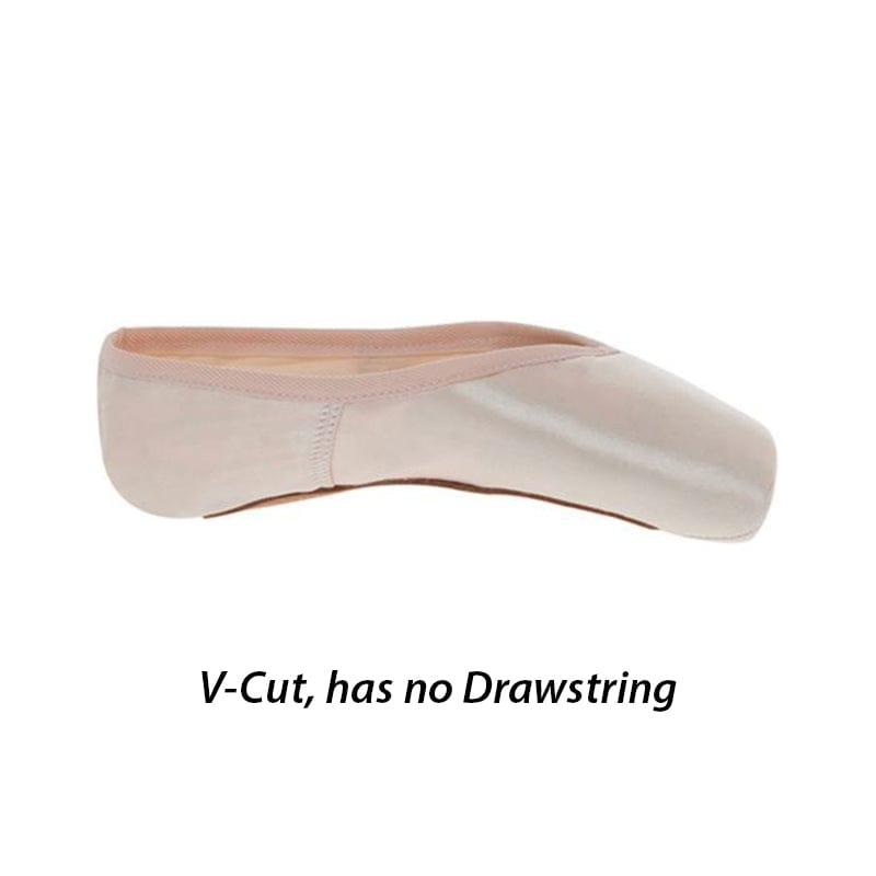 Russian Pointe Rubin V-Cut Pointe Shoes - Flexible Soft Shank - DanceSupplies.com