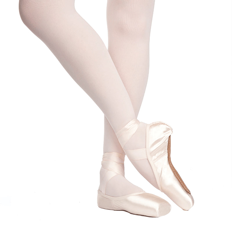 Russian Pointe Rubin V-Cut Pointe Shoes - Flexible Soft Shank 34.5 W2 V2- DanceSupplies.com