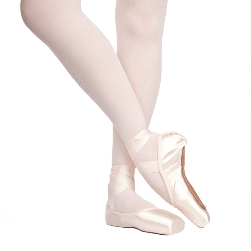 Russian Pointe Rubin U-Cut Drawstring Pointe Shoes - Flexible Soft Shank 34 W1 V1- DanceSupplies.com