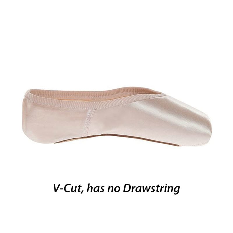 Russian Pointe Sapfir V-Cut Pointe Shoes - Flexible Hard Shank - DanceSupplies.com