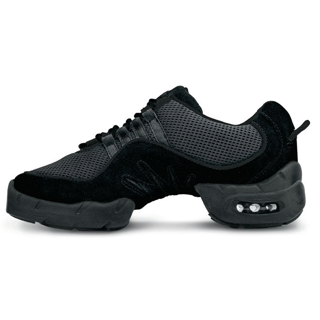 Bloch Boost Mesh Adult Dance Sneakers - Black Adult 4 Black - DanceSupplies.com