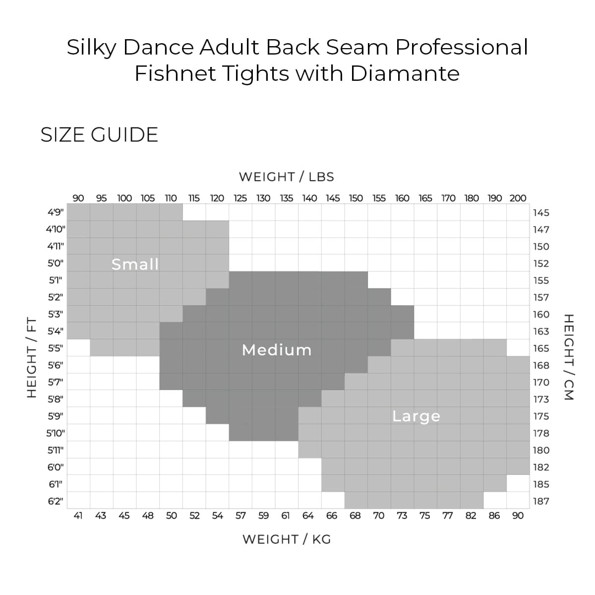 Silky Dance Adult Back Seam Professional Fishnet Tights with Diamante - DanceSupplies.com