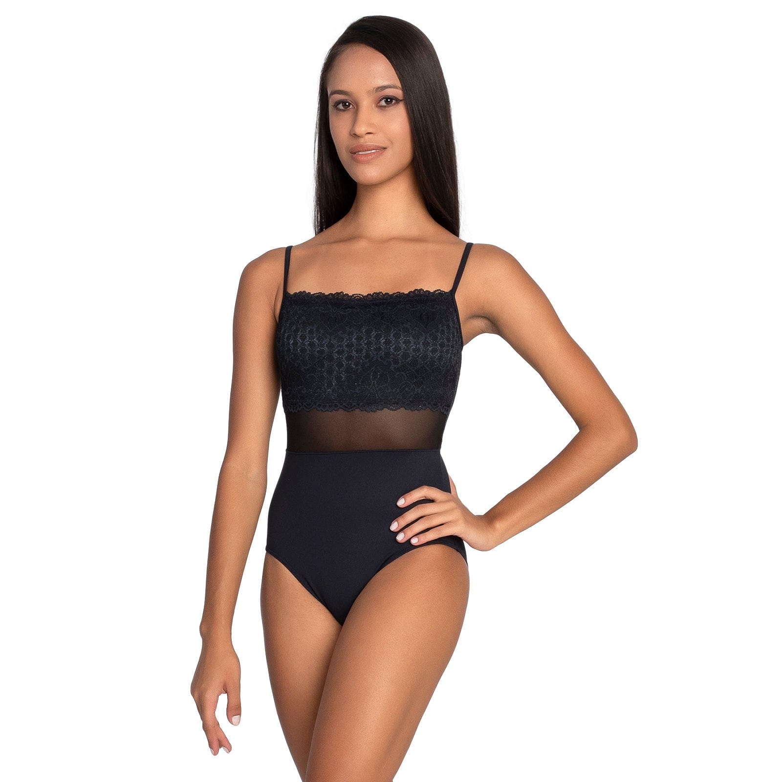 So Danca Adult Eulalie Leotard Adult P Black - DanceSupplies.com