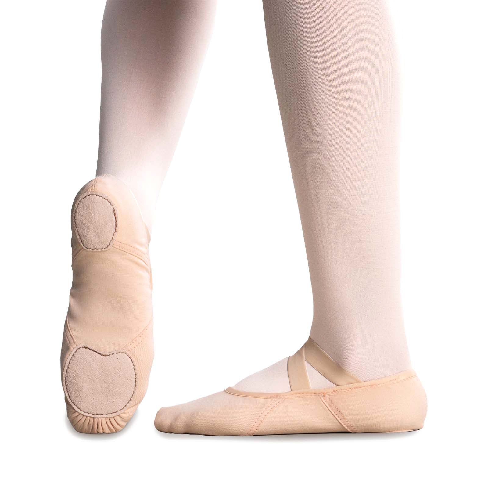 So Danca Adult Diamond Vegan Ballet Slippers Adult 4 Light Pink B- DanceSupplies.com