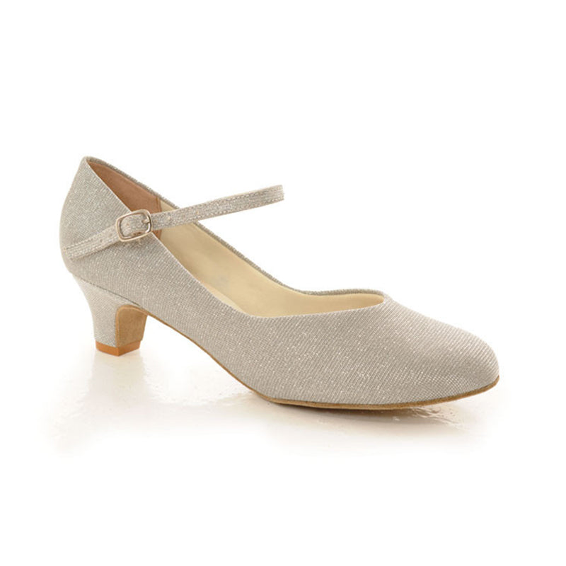 So Danca 1.5" Heel Glitter Ballroom Shoes - Gold Adult 4 Gold - DanceSupplies.com