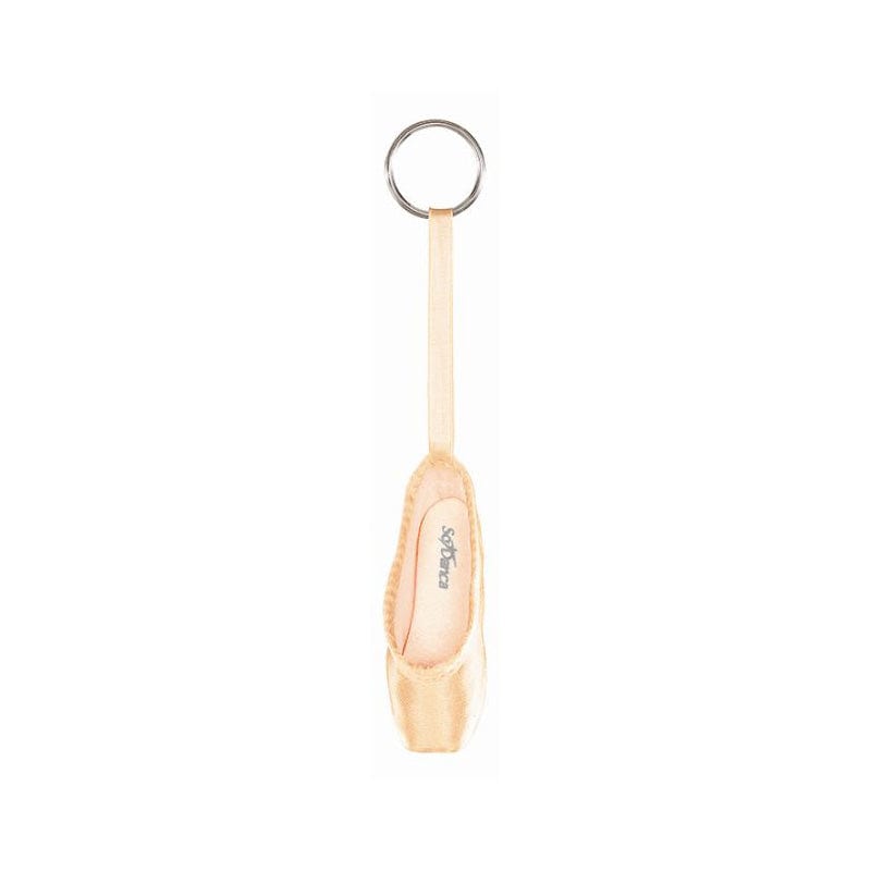 So Danca Mini Pointe Shoe Keychain Pink - DanceSupplies.com