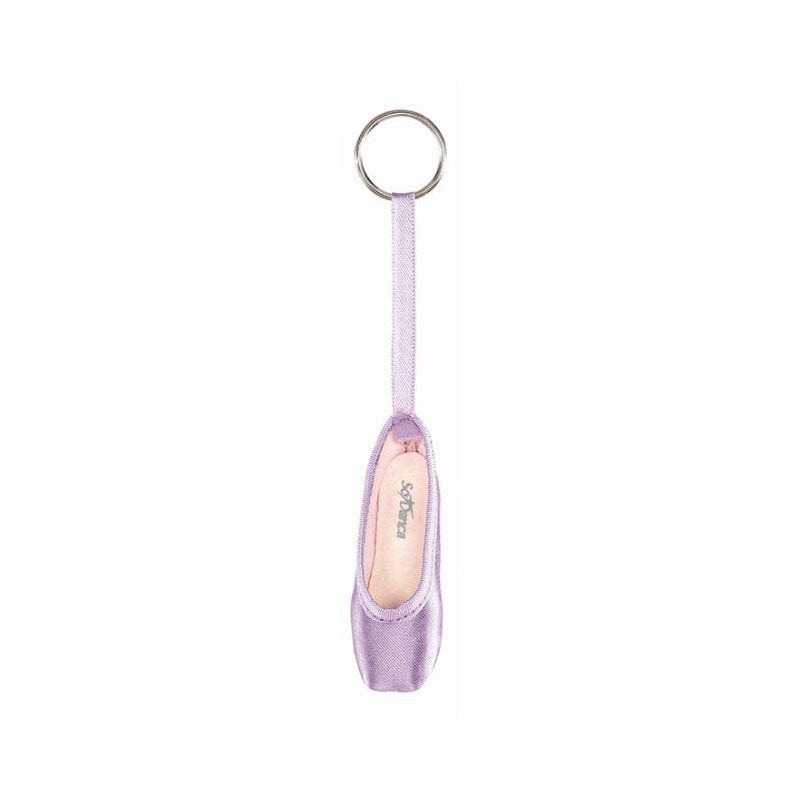 So Danca Mini Pointe Shoe Keychain Lilac - DanceSupplies.com